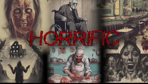 Horrific key art